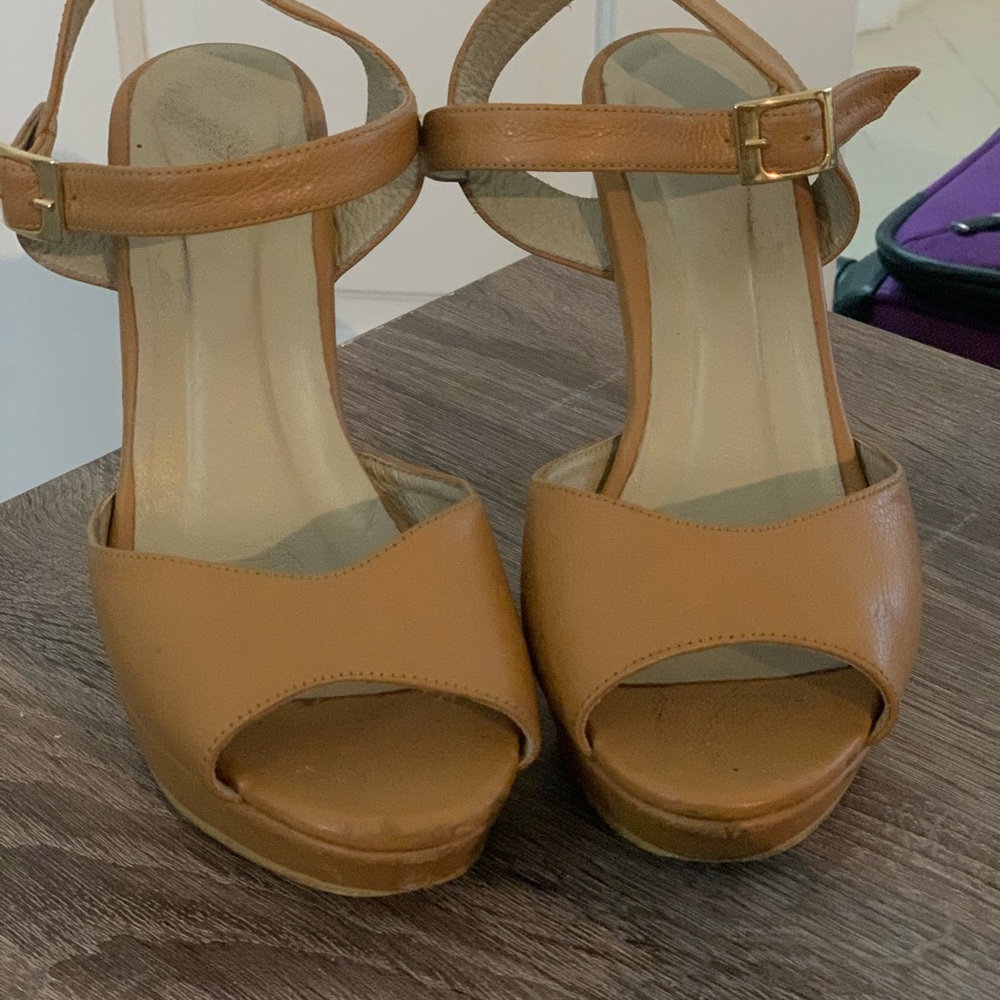 Leather heels